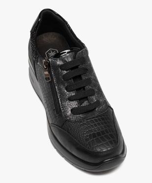 Derby confort avec lacets et zip sur semelle compensée femme vue5 - G'FLEX - GEMO