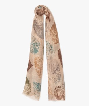 Foulard femme pailleté avec motif feuillage vue1 - Nikesneakers (ACCESS) - Nikesneakers