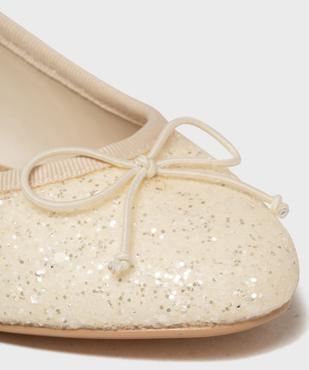 Ballerines à talon en matière pailletée femme - Follow Me vue6 - FOLLOW ME - GEMO