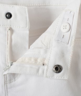 Short fille en coton stretch uni à revers vue2 - GEMO (ENFANT) - GEMO