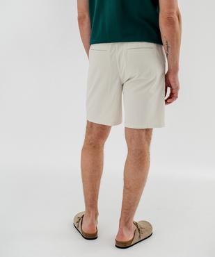 Bermuda chino en coton stretch à taille élastique homme vue2 - GEMO 4G HOMME - GEMO