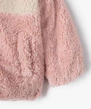 Veste bébé fille douillette en polyester recyclé vue3 - GEMO 4G BEBE - GEMO