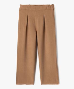 Pantalon large en toile fluide fille vue1 - GEMO 4G FILLE - GEMO