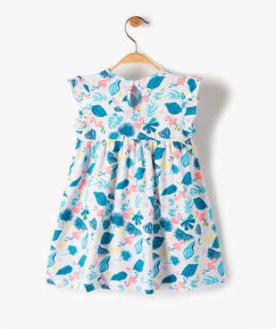 Robe bébé fille ample à motifs vue3 - GEMO(BEBE DEBT) - GEMO