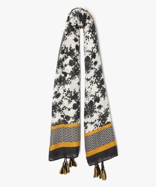 Foulard femme imprimé avec pompons dans les coins vue1 - Nikesneakers (ACCESS) - Nikesneakers
