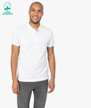 Polo homme à manches courtes et motifs vue1 - GEMO C4G HOMME - GEMO