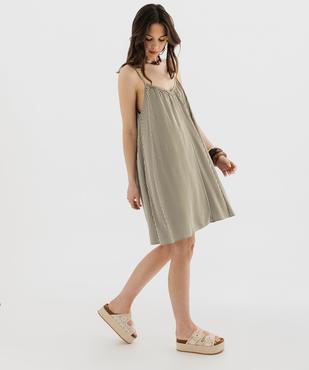 Robe ample rayée à fines bretelles femme vue4 - GEMO 4G FEMME - GEMO