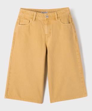 Bermuda extra large en toile denim colorée fille vue2 - GEMO (JUNIOR) - GEMO