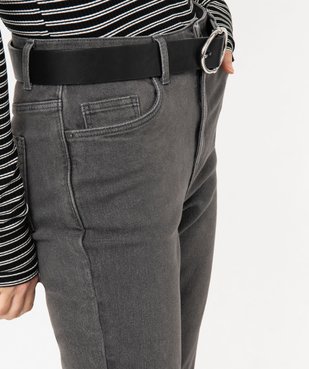 Jean Slim extensible taille haute femme vue2 - GEMO 4G FEMME - GEMO