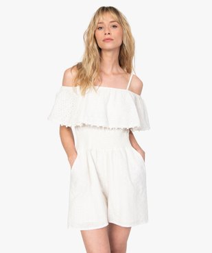 Combishort femme en broderie anglaise – Lulu Castagnette vue1 - LULUCASTAGNETTE - GEMO