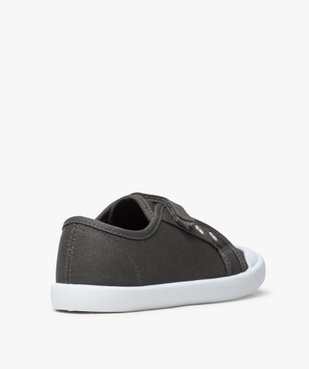 Chaussures basses garçon en toile fermeture à scratch vue4 - GEMO (ENFANT) - GEMO