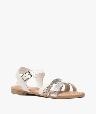 Sandales fille à brides strass et métallisées vue2 - Nikesneakers (ENFANT) - Nikesneakers