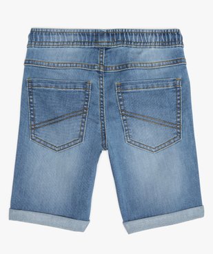 Bermuda garçon en jean avec revers cousus vue4 - GEMO (ENFANT) - GEMO