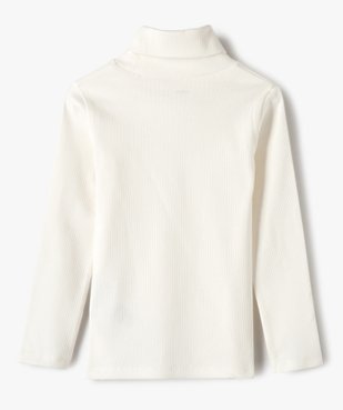 Tee-shirt fille à manches longues et col roulé vue4 - GEMO (ENFANT) - GEMO