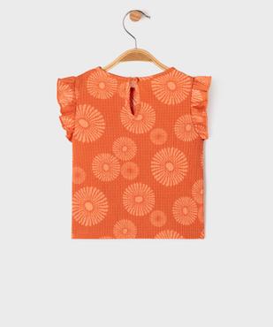 Débardeur imprimé avec volants aux emmanchures bébé fille vue4 - GEMO(BEBE DEBT) - GEMO