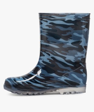 Bottes de pluie garçon motif camouflage vue3 - GEMO (ENFANT) - GEMO