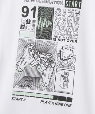 Tee-shirt imprimé 100% coton garçon vue2 - GEMO 4G GARCON - GEMO
