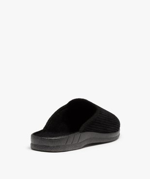Chaussons homme mules en velours côtelé uni vue4 - GEMO(HOMWR HOM) - GEMO