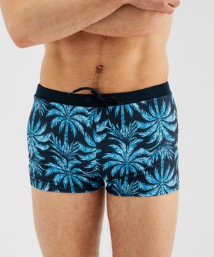 Maillot de bain boxer imprimé tropical homme vue2 - GEMO 4G HOMME - GEMO