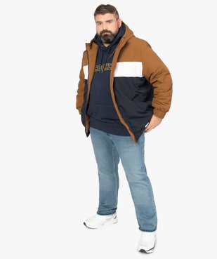 Blouson homme tricolore avec capuche vue5 - GEMO (G TAILLE) - GEMO