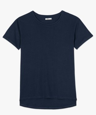 Tee-shirt femme à manches courtes avec dos plus long vue4 - GEMO(FEMME PAP) - GEMO
