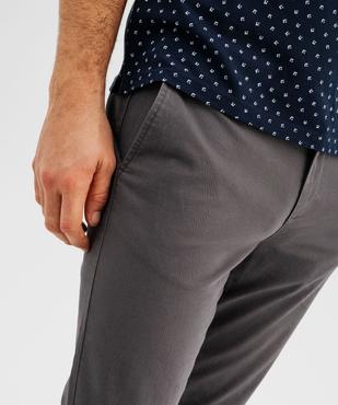 Pantalon chino slim en coton stretch homme vue2 - GEMO (HOMME) - GEMO
