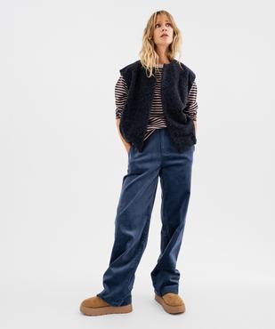 Gilet sans manches coupe oversize femme vue4 - GEMO(FEMME PAP) - GEMO