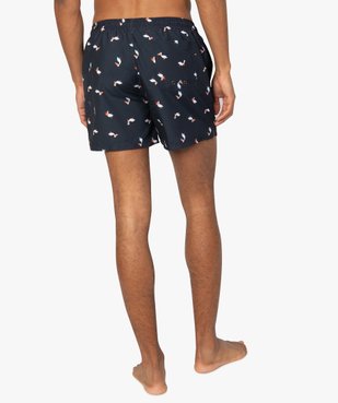 Short de bain homme motif pélicans vue3 - GEMO (PLAGE) - GEMO