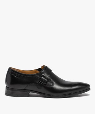 Derbies homme en cuir uni et bride à boucle – Pierre Cardin vue2 - PIERRE CARDIN D - GEMO