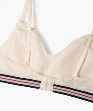 Soutien-gorge en coton stretch avec mousse amovibles fille - Camps United vue3 - CAMPS GEMO FOR GOOD - GEMO