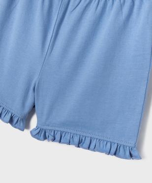 Pyjashort à volant avec haut rayé fille - LuluCastagnette vue7 - LULU CASTAGNETTE GEMO FOR GOOD - GEMO
