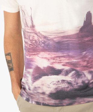 Tee-shirt homme avec motif paysage vue5 - GEMO (HOMME) - GEMO