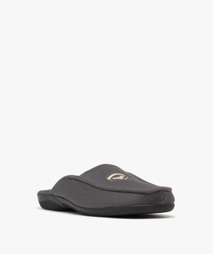 Chaussons mules en velours avec motif brodé homme vue2 - G'FLEX - GEMO