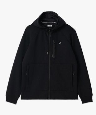 Sweat zippé à capuche en maille extensible homme vue4 - GEMO (HOMME) - GEMO