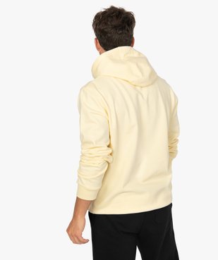 Sweat homme à capuche avec poche kangourou vue3 - GEMO (HOMME) - GEMO