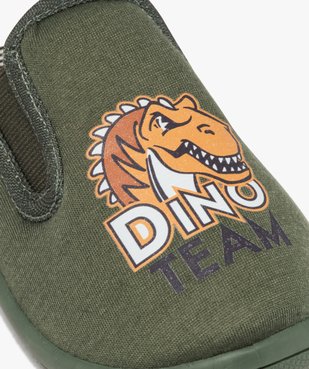 Chaussons garçon en jersey imprimé Dino Team vue6 - Nikesneakers C4G GARCON - Nikesneakers