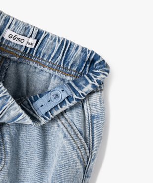 Jean cargo à taille et chevilles élastiquées bébé garçon vue3 - GEMO(BEBE DEBT) - GEMO