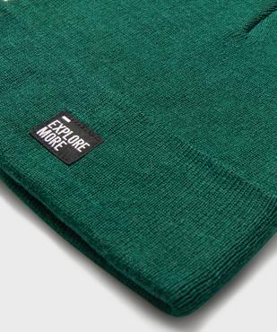 Bonnet uni en maille fine garçon  vue2 - GEMO (JUNIOR) - GEMO