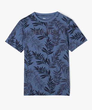 T-shirt à motif végétal garçon vue1 - GEMO (JUNIOR) - GEMO