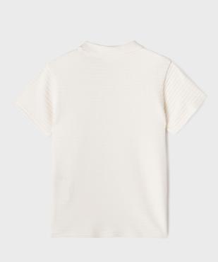 Polo en jersey de coton fantaisie garçon vue3 - GEMO (ENFANT) - GEMO