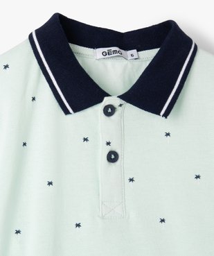 Polo garçon imprimé palmiers vue2 - GEMO (ENFANT) - GEMO