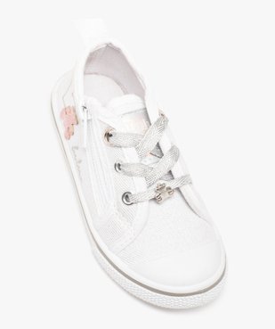 Baskets bébé fille zippées en toile brillante – LuluCastagnette vue5 - LULU CASTAGNETT - GEMO