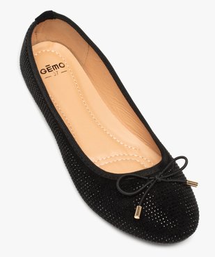 Ballerines à strass avec nœud décoratif femme vue5 - GEMO(URBAIN) - GEMO