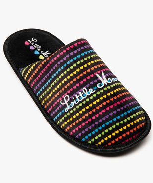 Chaussons femme forme mule à motifs cœurs - Little Marcel vue5 - LITTLE MARCEL - GEMO