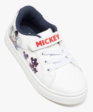 Baskets garçon imprimées à lacets et scratch – Mickey vue5 - MICKEY - GEMO