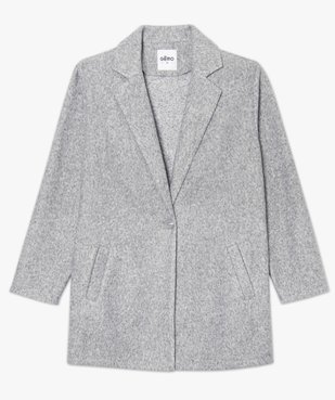 Manteau court femme en matière extensible chinée vue4 - GEMO(FEMME PAP) - GEMO