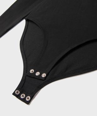 Body manches longues à col bateau fille vue2 - GEMO 4G FILLE - GEMO