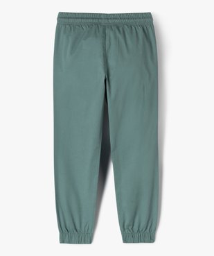 Pantalon jogger en toile garçon vue4 - GEMO (ENFANT) - GEMO