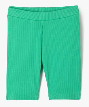 Short cycliste en maille côtelée fille vue1 - GEMO (JUNIOR) - GEMO
