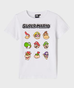 Tee-shirt manches courtes en jersey de coton imprimé garçon - SuperMario vue2 - MARIOKART - GEMO